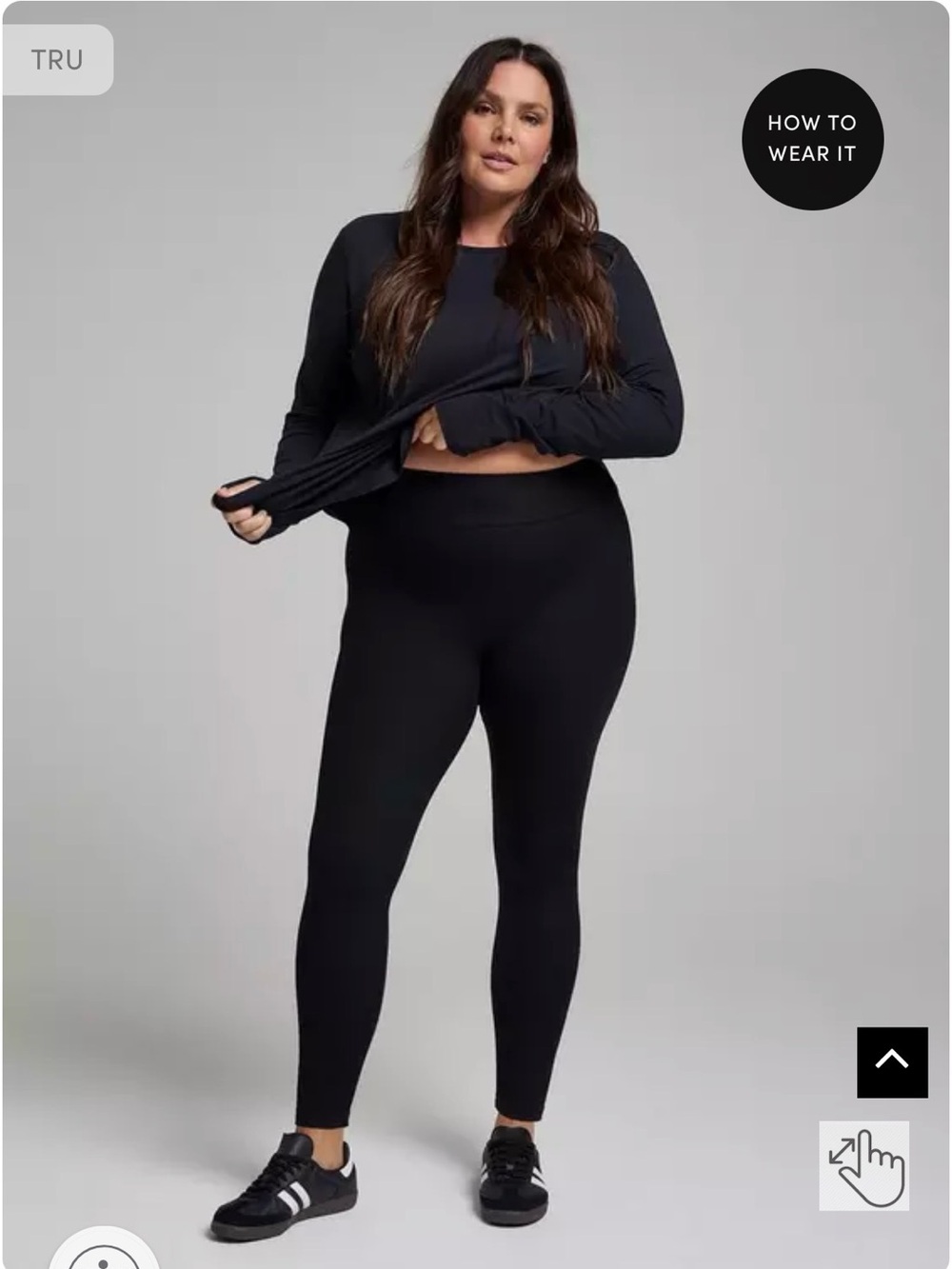 Tru by Torrid Full Length Ribbed Active Legging - Black - 18/20 plus size